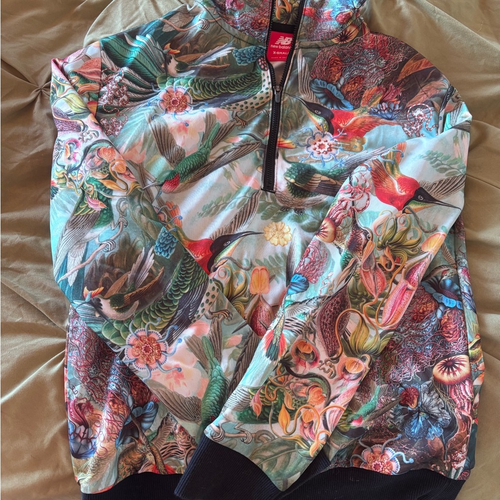 New Balance Women's Multicolor Patterned Bomber Jacket